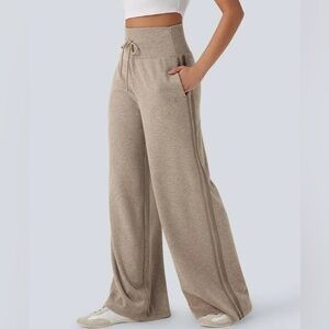 HALARA Tan Wide Leg Pants